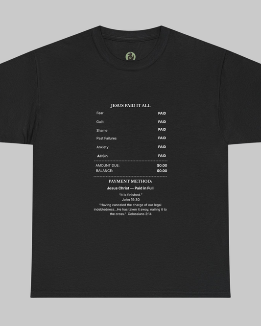 βοΈ Jesus Paid It All - Receipt Tee