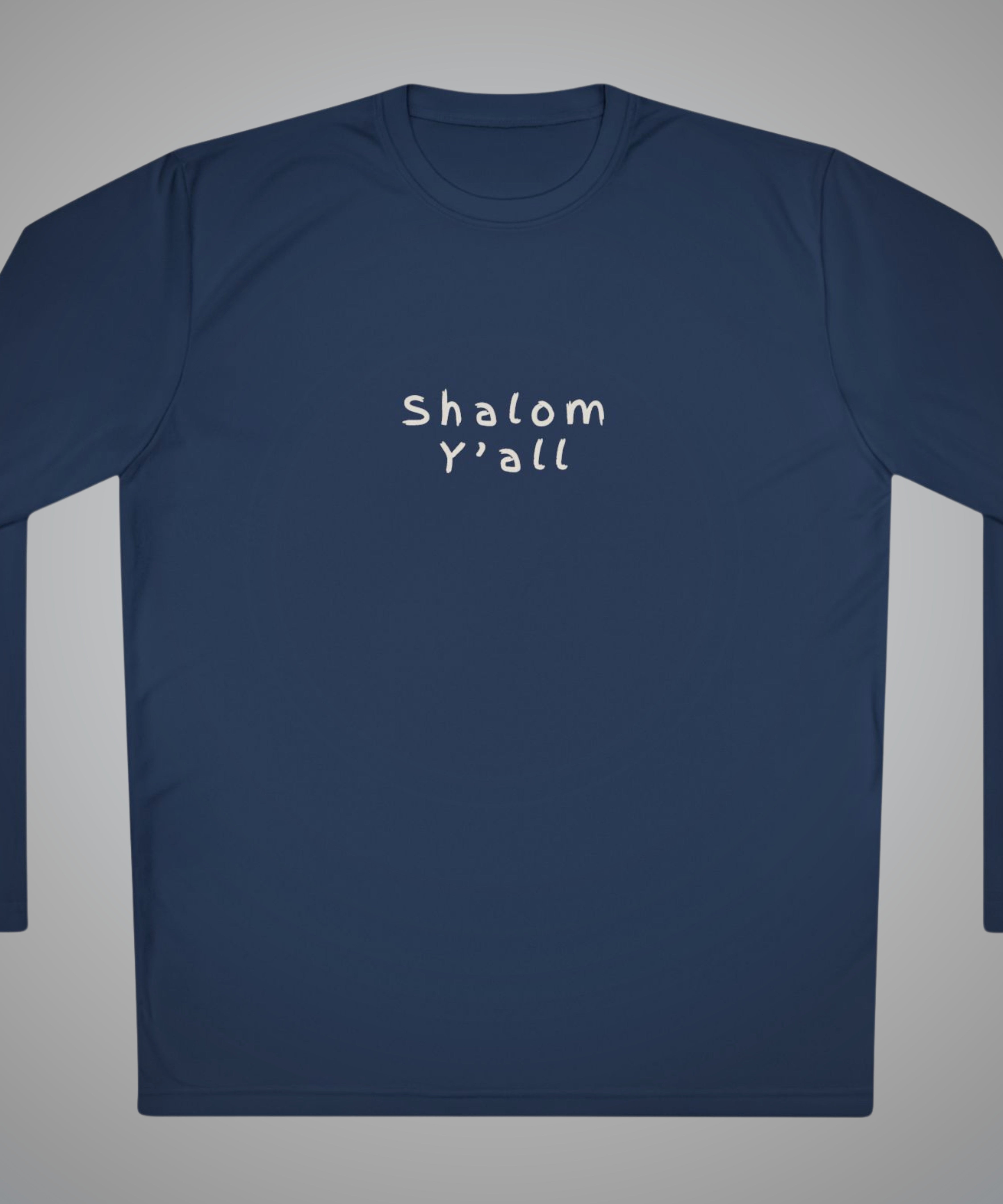 ✝️ Shalom Y'all Long Sleeve Shirt - athletic fit – Green Duck Co.