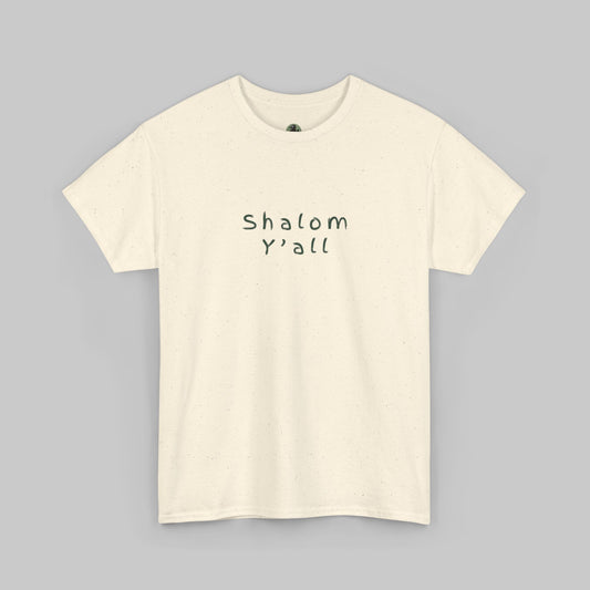 ✝️ Shalom Y’all T-Shirt – Vintage Script Faith Tee