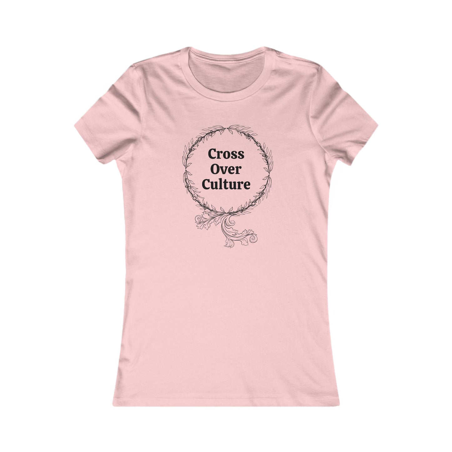 Women's Favorite Tee "Cross Over Culture", with many assorted colors to choose