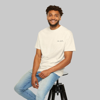 ✝️  'be still...' Minimalist Tee