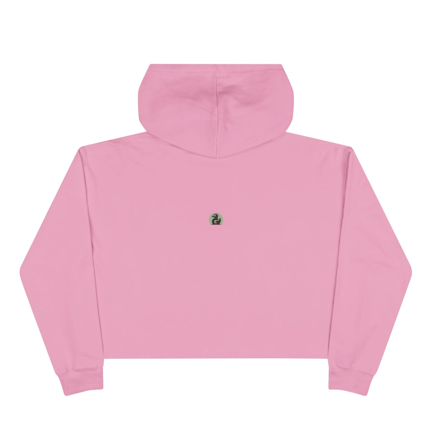 3 Pink Crosses Crop Hoodie - Minimalist Design