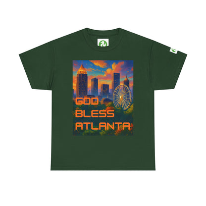 City Skyline Tee Shirt - God Bless Atlanta Design