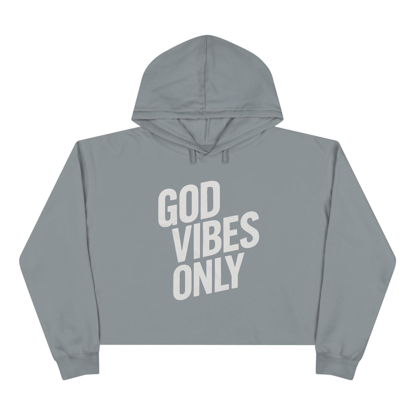 "God Vibes Only" Crop Hoodie