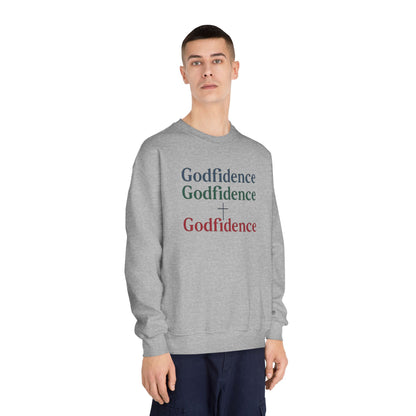 Sudadera unisex de cuello redondo Godfidence