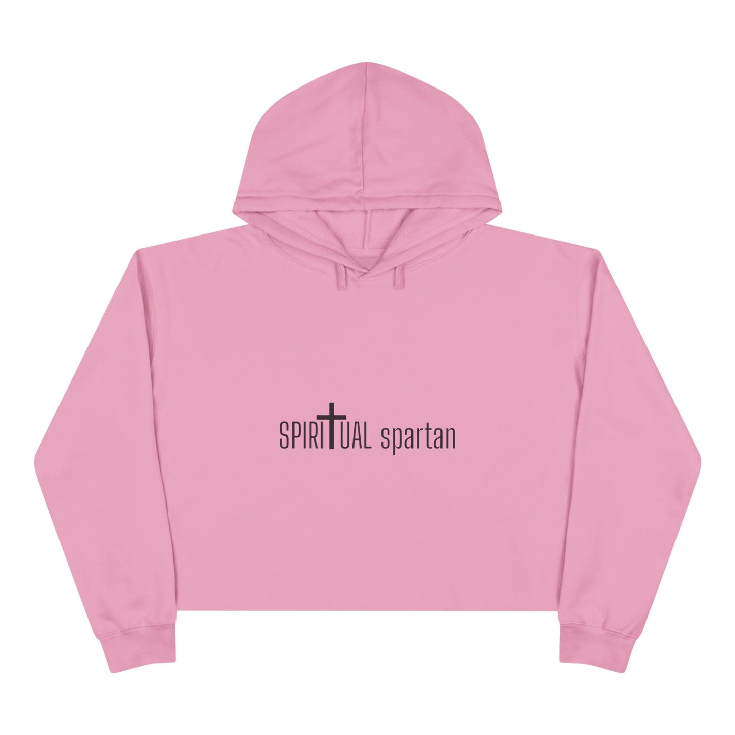 Spiritual Spartan Crop Hoodie — Bold Spiritual Design