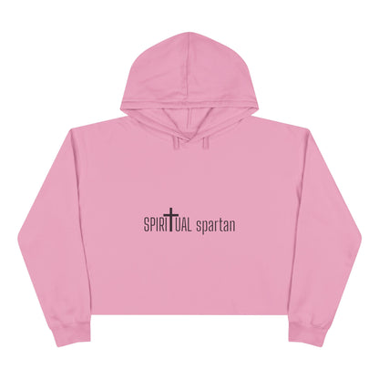 Spiritual Spartan Crop Hoodie — Bold Spiritual Design