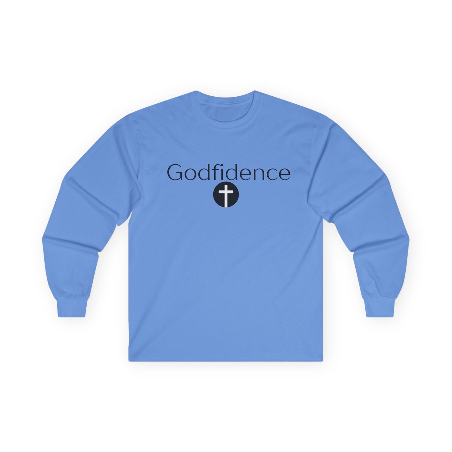 Godfidence Long Sleeve Tee | Faith-Forward Essential | Quality Guarantee