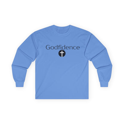 Godfidence Long Sleeve Tee | Faith-Forward Essential | Quality Guarantee