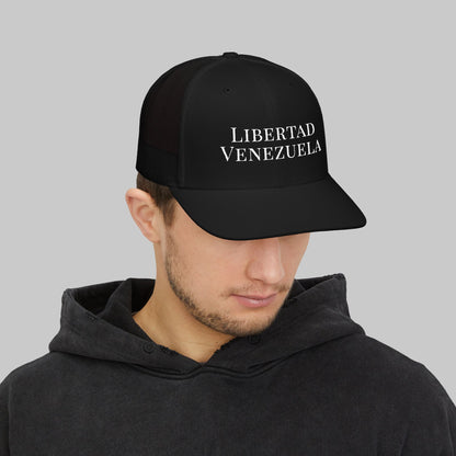 ✝️ Libertad Venezuela Trucker Cap — Structured Mesh Snapback