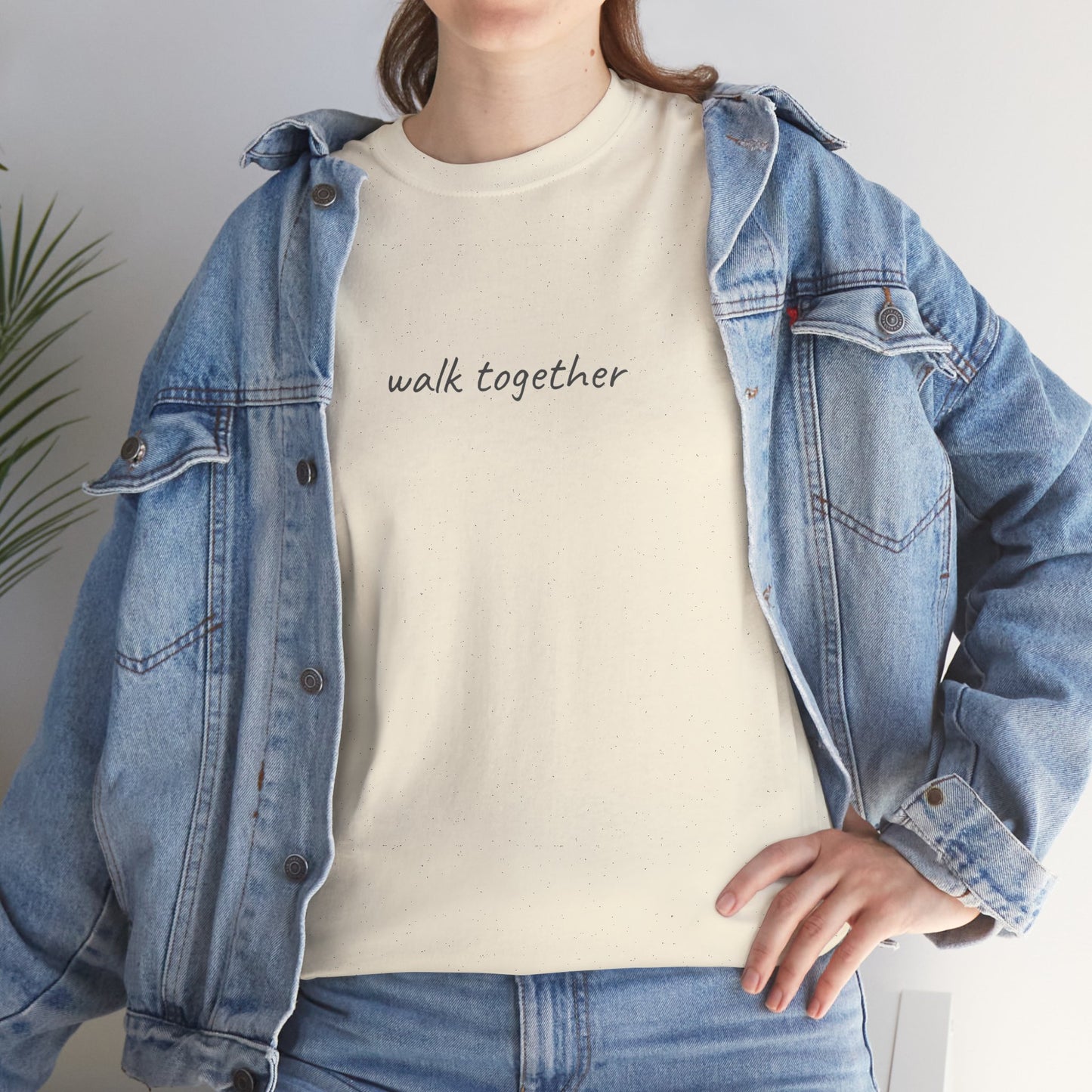 ✝️ Walk Together Tee — Minimal Faith & Connection T-Shirt