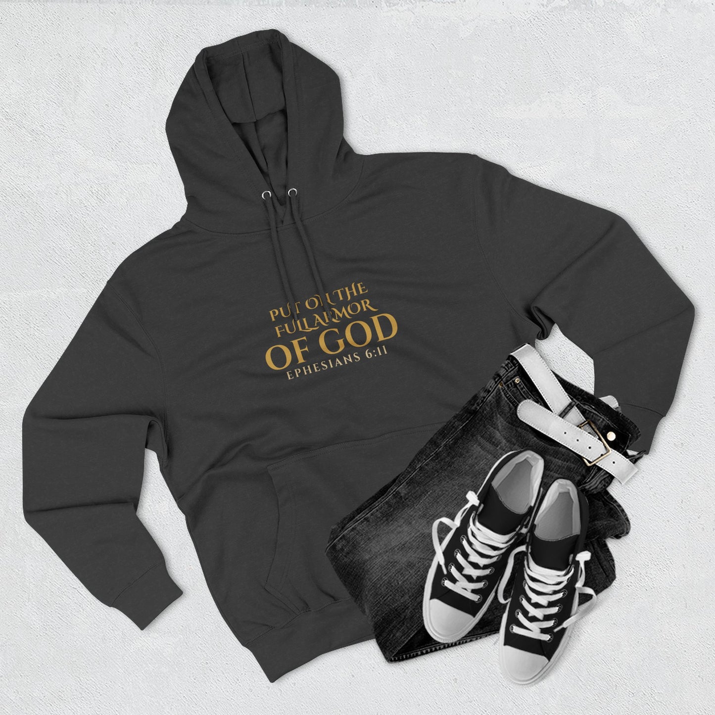 ✝️ Full Armor of God Hoodie — Ephesians 6:11 Christian Faith Pullover