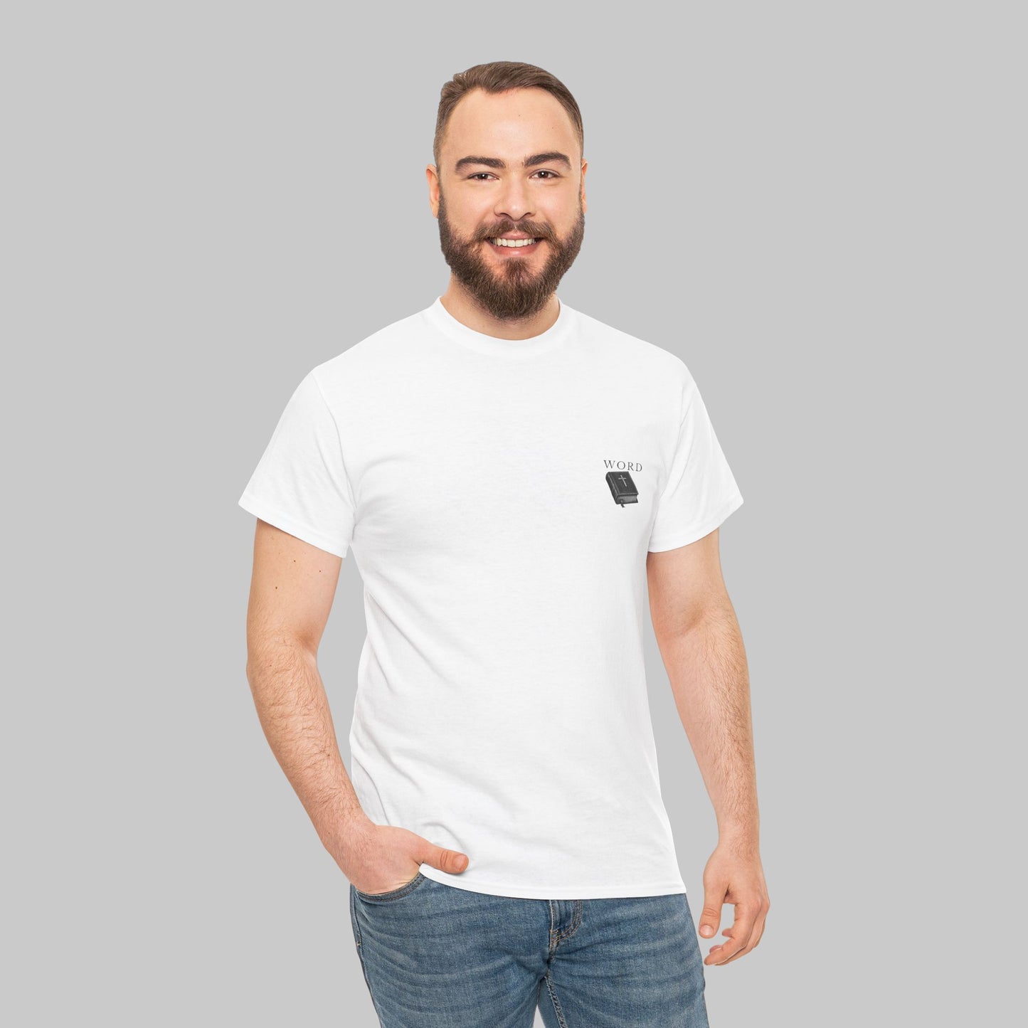✝️ WORD T-Shirt – Minimal Faith Tee
