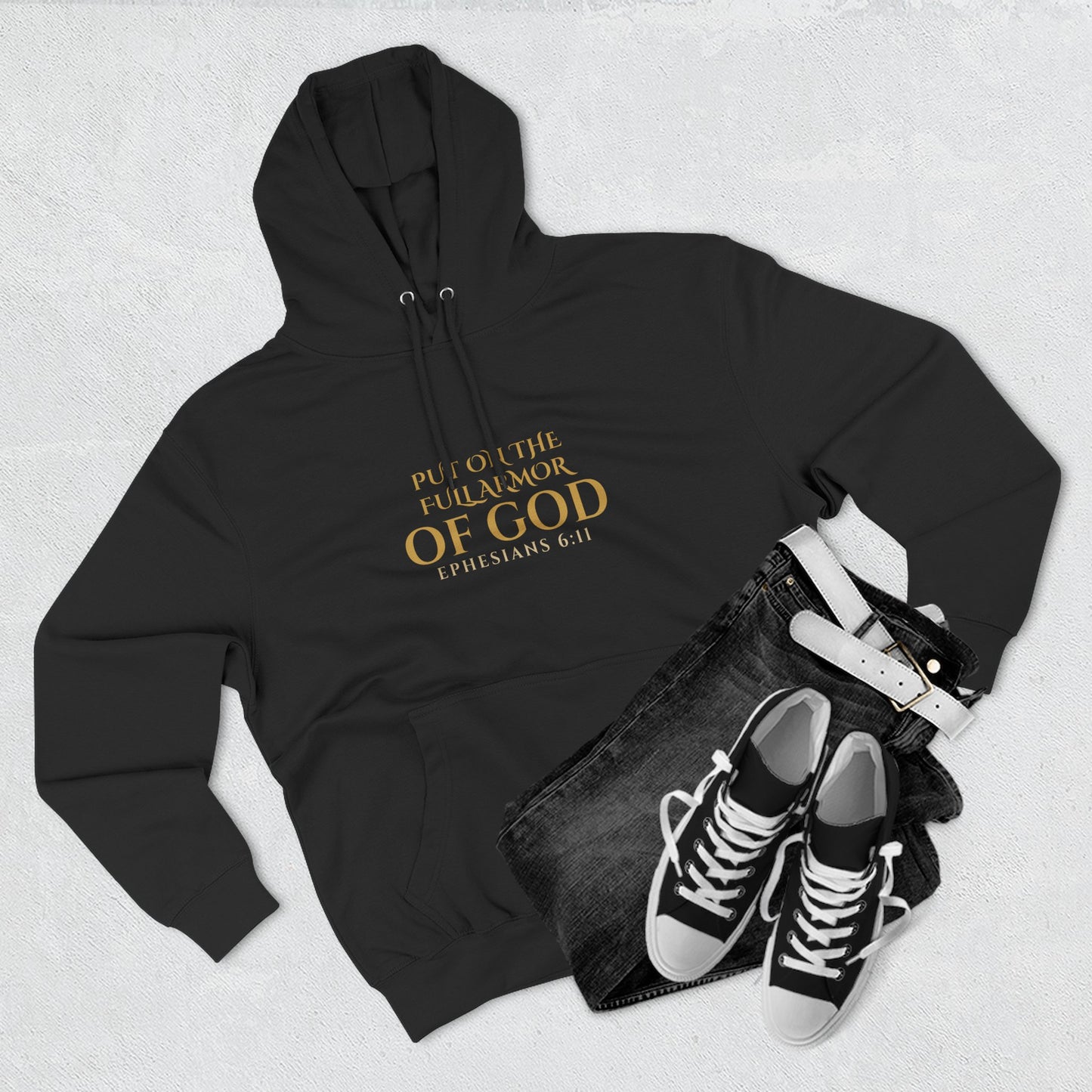 ✝️ Full Armor of God Hoodie — Ephesians 6:11 Christian Faith Pullover