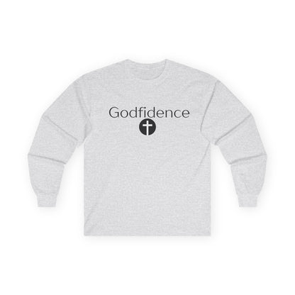 Godfidence Long Sleeve Tee | Faith-Forward Essential | Quality Guarantee