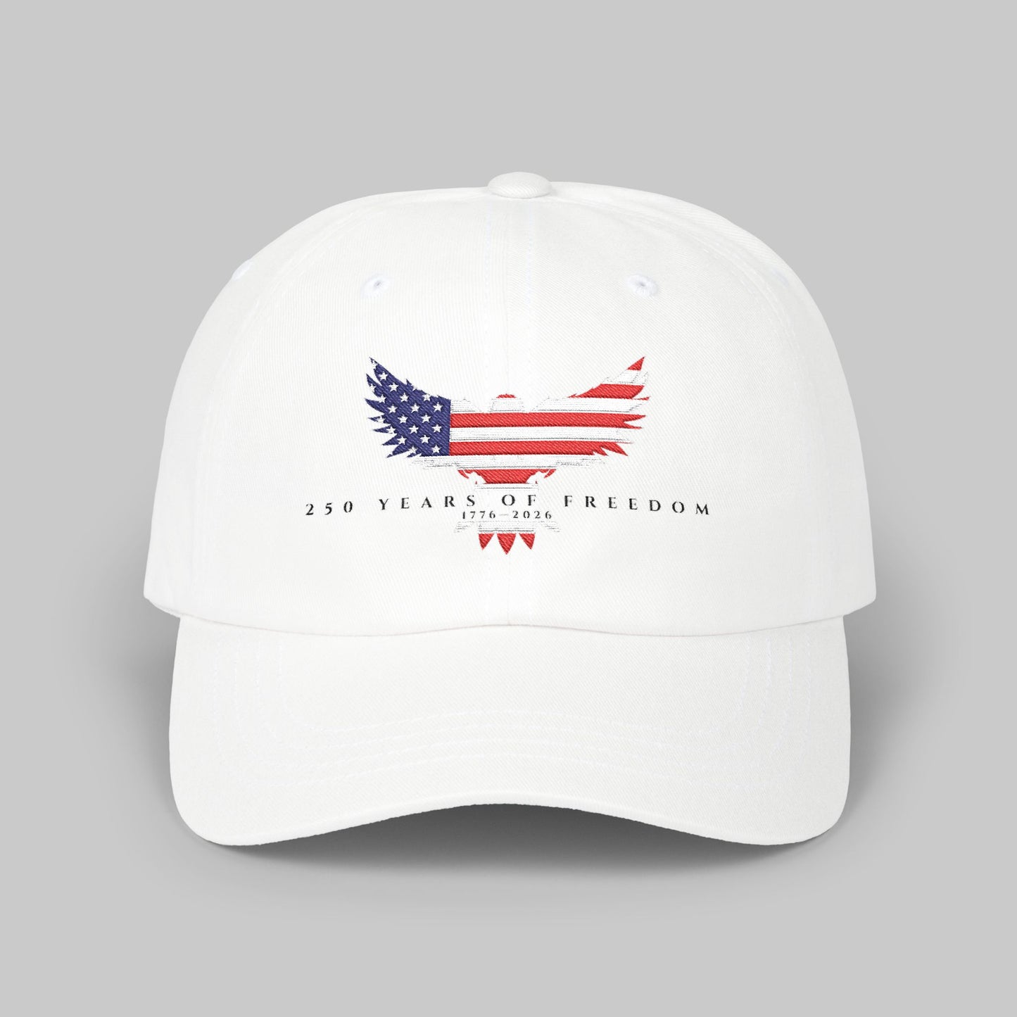 ✝️ 250 Years of Freedom Dad Cap — Subtle Patriotic USA Flag Hat