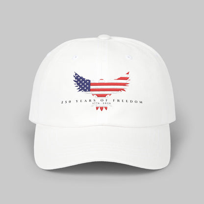 ✝️ 250 Years of Freedom Dad Cap — Subtle Patriotic USA Flag Hat
