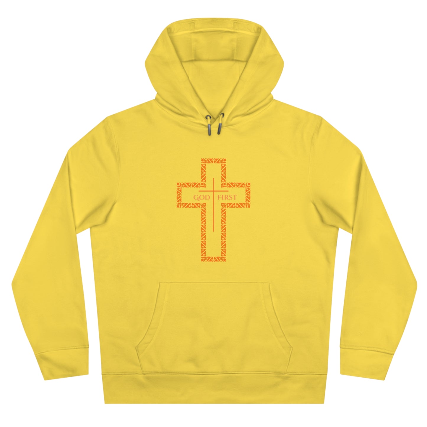 King Hooded Sweatshirt – God First Cross Design