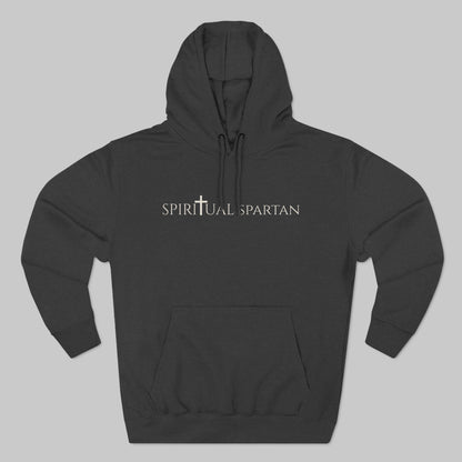 ✝️ Spiritual Spartan Hoodie — Minimal Christian Warrior Pullover