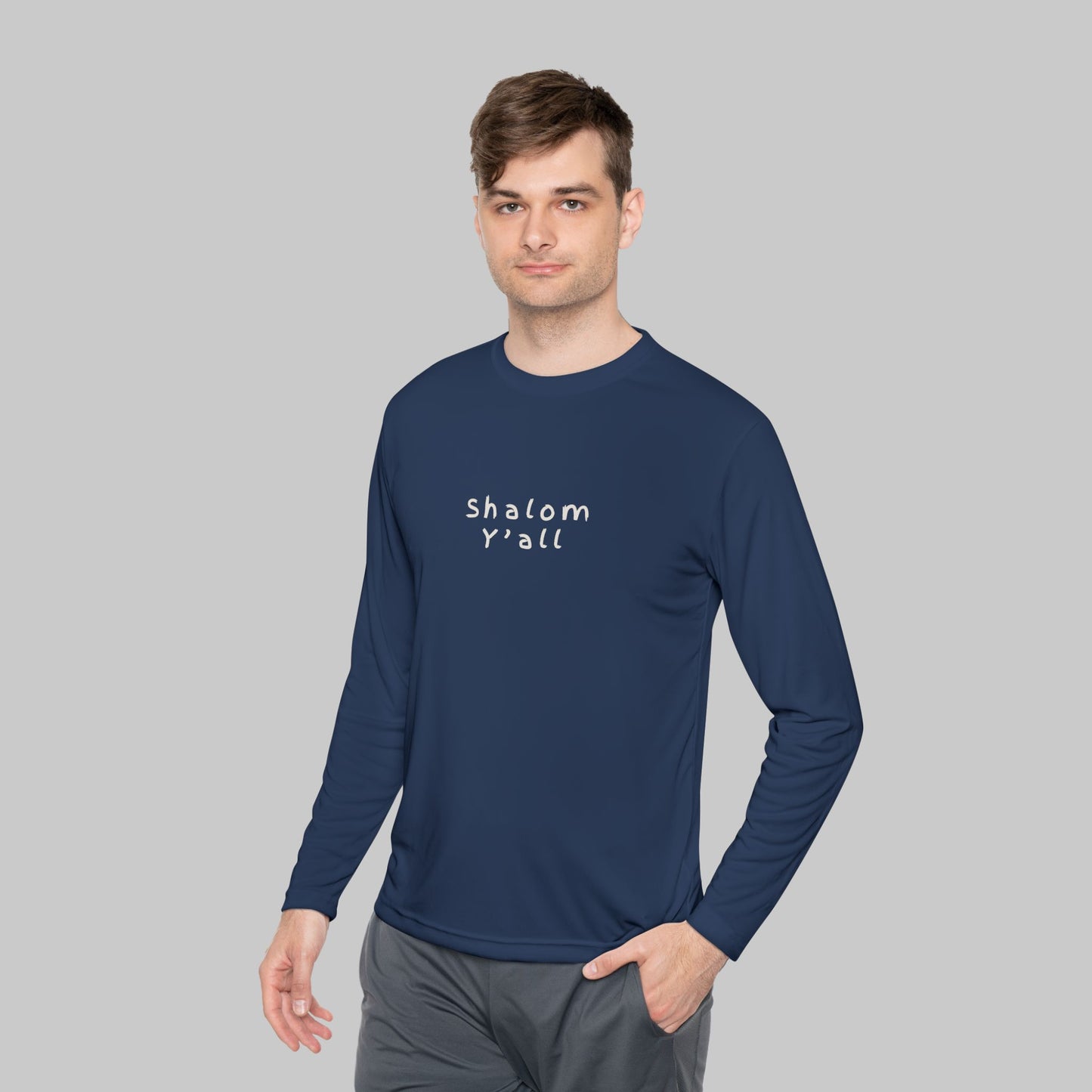 ✝️ Shalom Y’all Long Sleeve Shirt - athletic fit