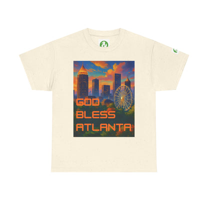 City Skyline Tee Shirt - God Bless Atlanta Design