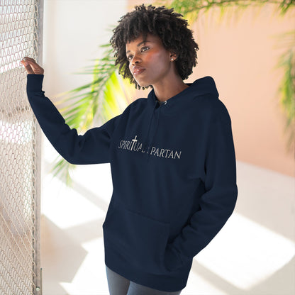 ✝️ Spiritual Spartan Hoodie — Minimal Christian Warrior Pullover
