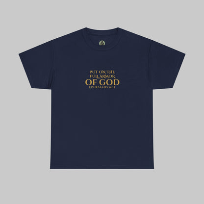 ✝️  Armor of God Christian T-Shirt — Minimal Faith Statement (Optional Personalization)