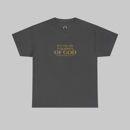 ✝️  Armor of God Christian T-Shirt — Minimal Faith Statement (Optional Personalization)