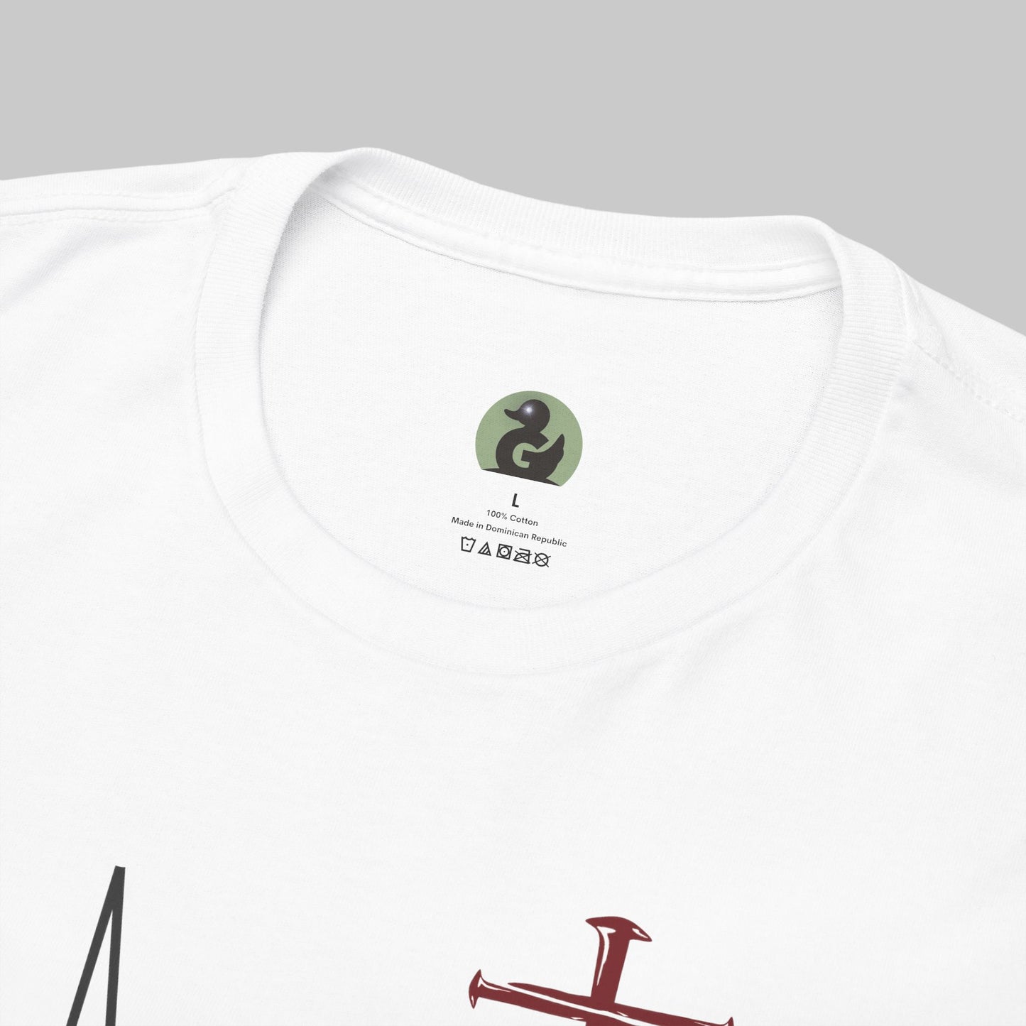 ✝️ Heartbeat Cross Tee — Faith-Inspired Minimalist T-Shirt