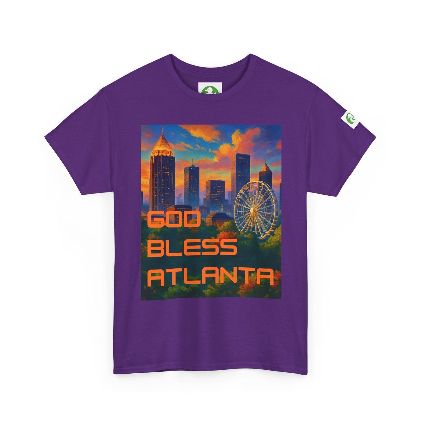 City Skyline Tee Shirt - God Bless Atlanta Design