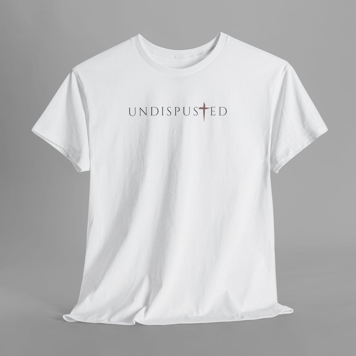 ✝️ Undisputed Minimalist Tee — Clean Faith-Inspired Graphic T-Shirt