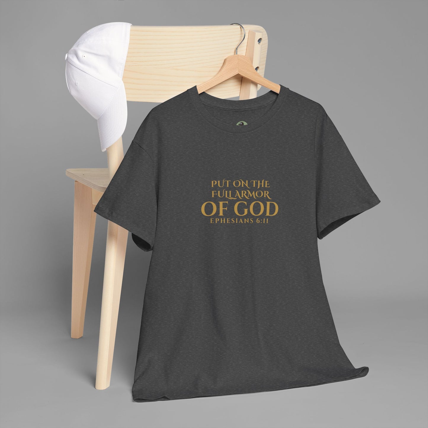✝️  Armor of God Christian T-Shirt — Minimal Faith Statement (Optional Personalization)