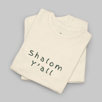✝️ Shalom Y’all T-Shirt – Vintage Script Faith Tee
