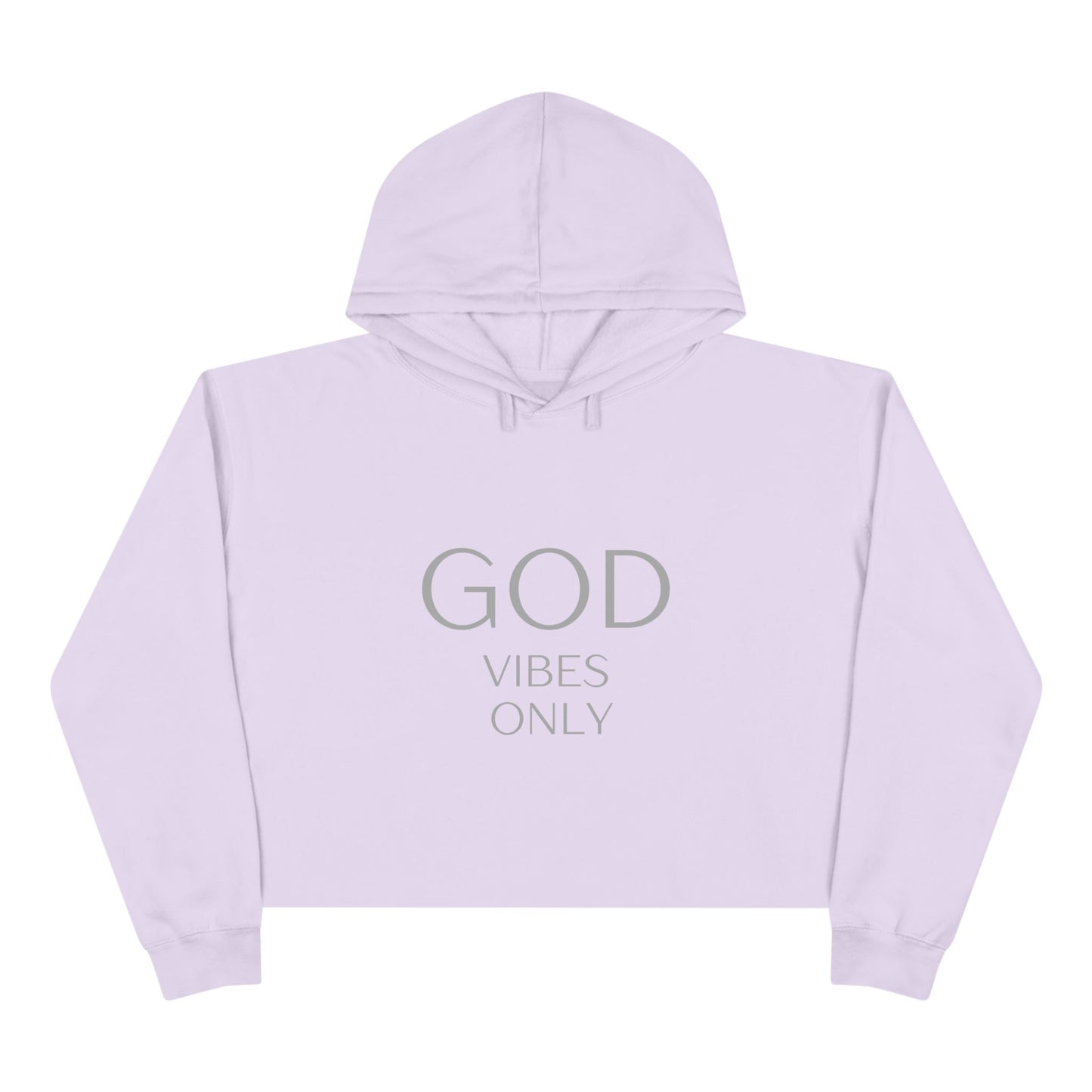 Sudadera corta God Vibes Only - Moda inspiradora para la energía positiva