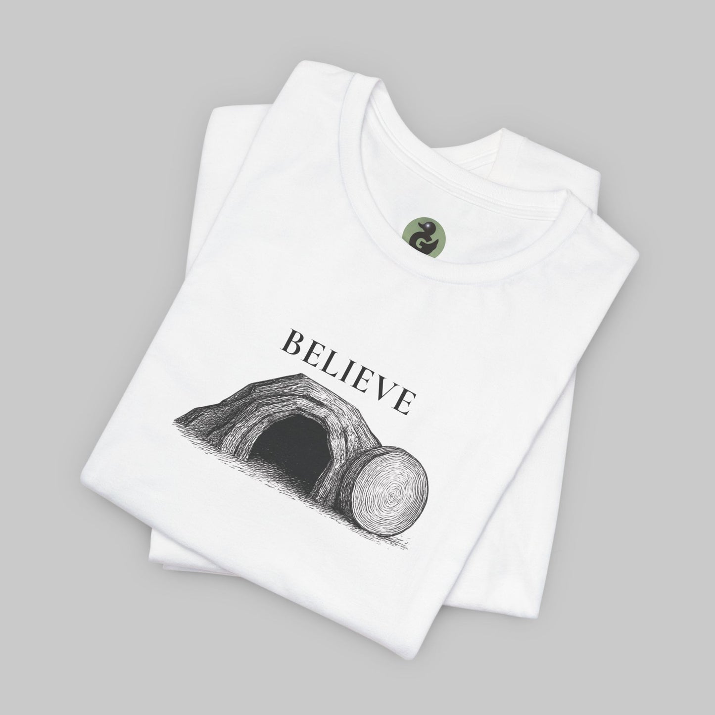 ✝️ Believer Resurrection Tee — Faith-Inspired “Believe” Graphic T-Shirt