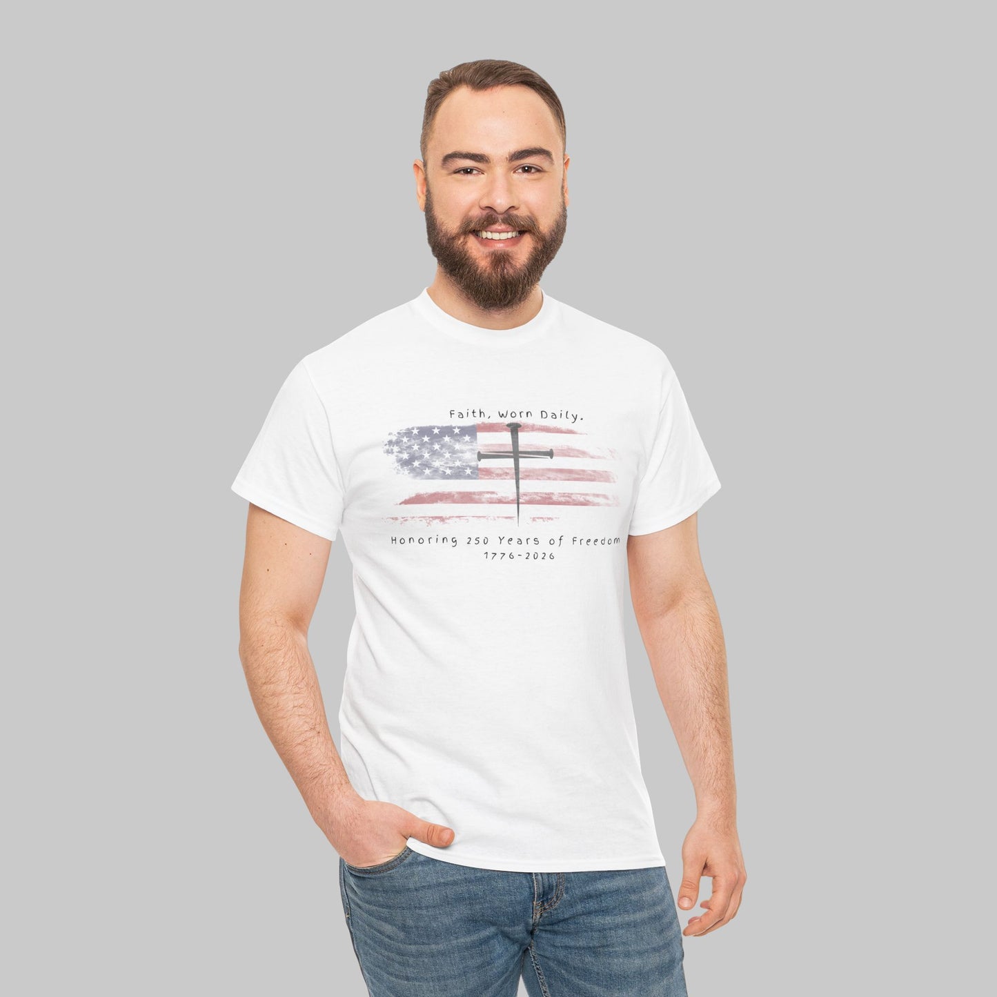 ✝️ Faith & Freedom — America 250 Commemorative Tee