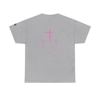 Premium Tee | with 3 Pink Crosses on the back