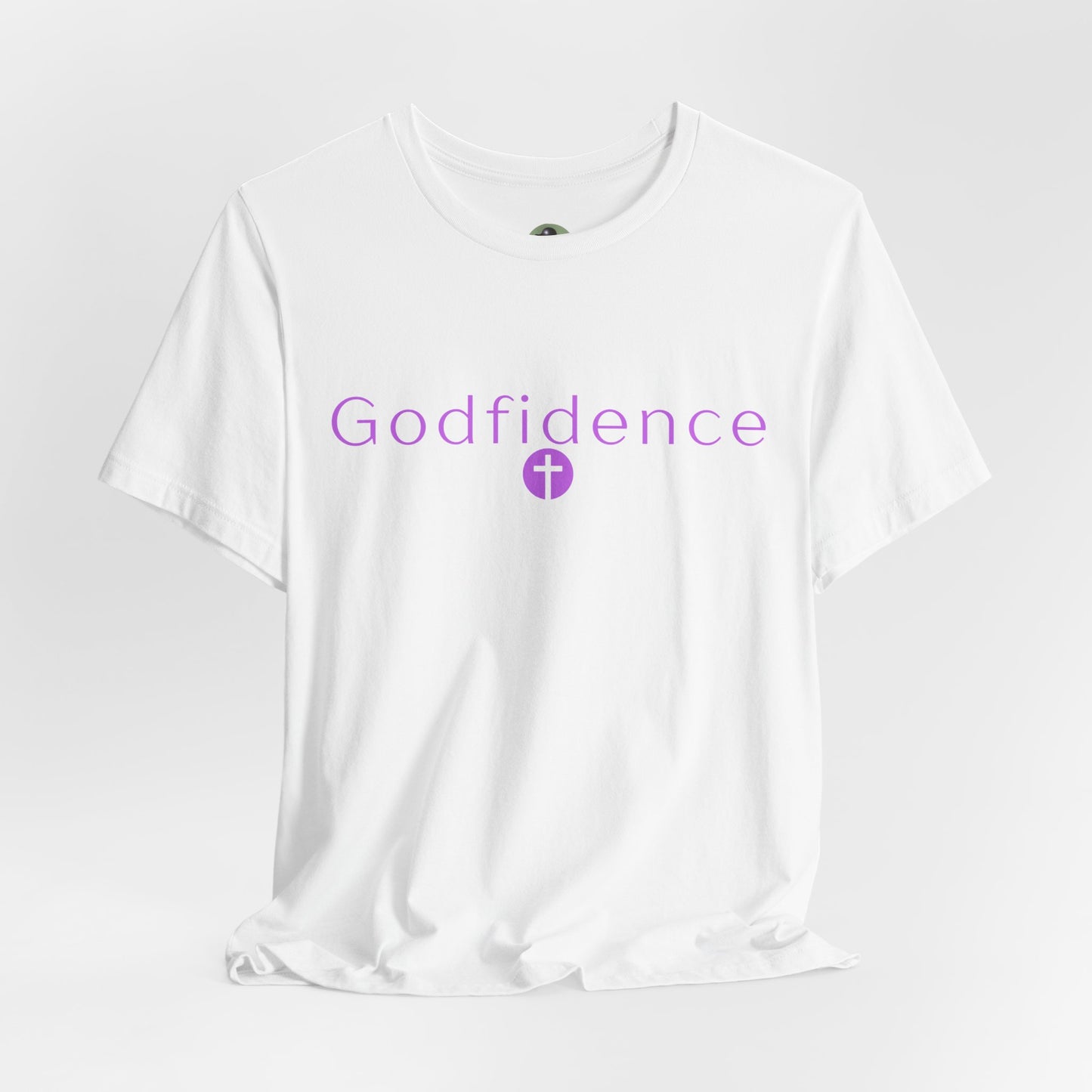 💜 Godfidence Christian Tee — 'Godfidence' Cross Faith T-Shirt | 💜 Optional Personalized Gift