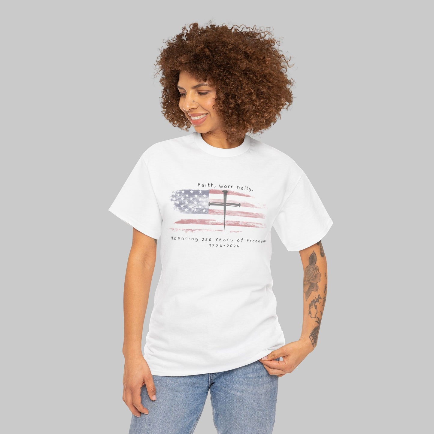 ✝️ Faith & Freedom — America 250 Commemorative Tee