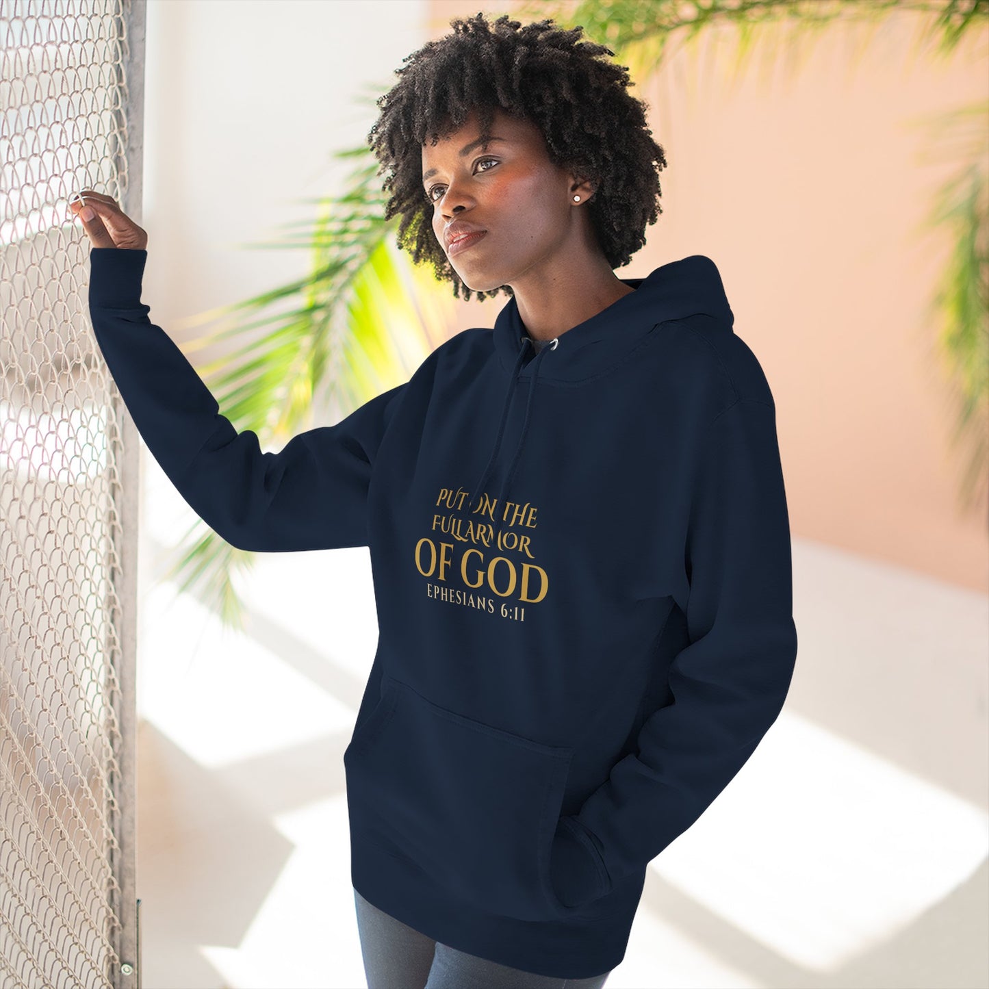 ✝️ Full Armor of God Hoodie — Ephesians 6:11 Christian Faith Pullover