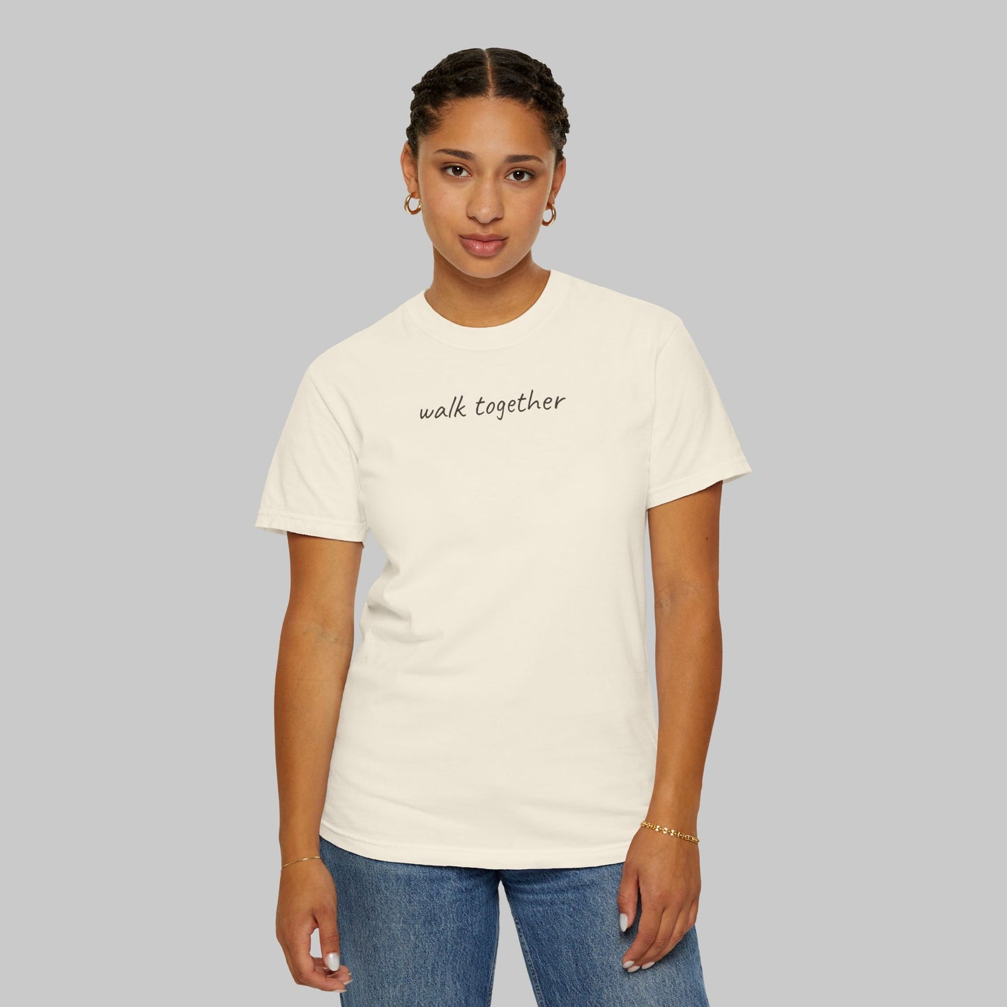 ✝️ Walk Together Tee — Minimalist Inspirational T-Shirt