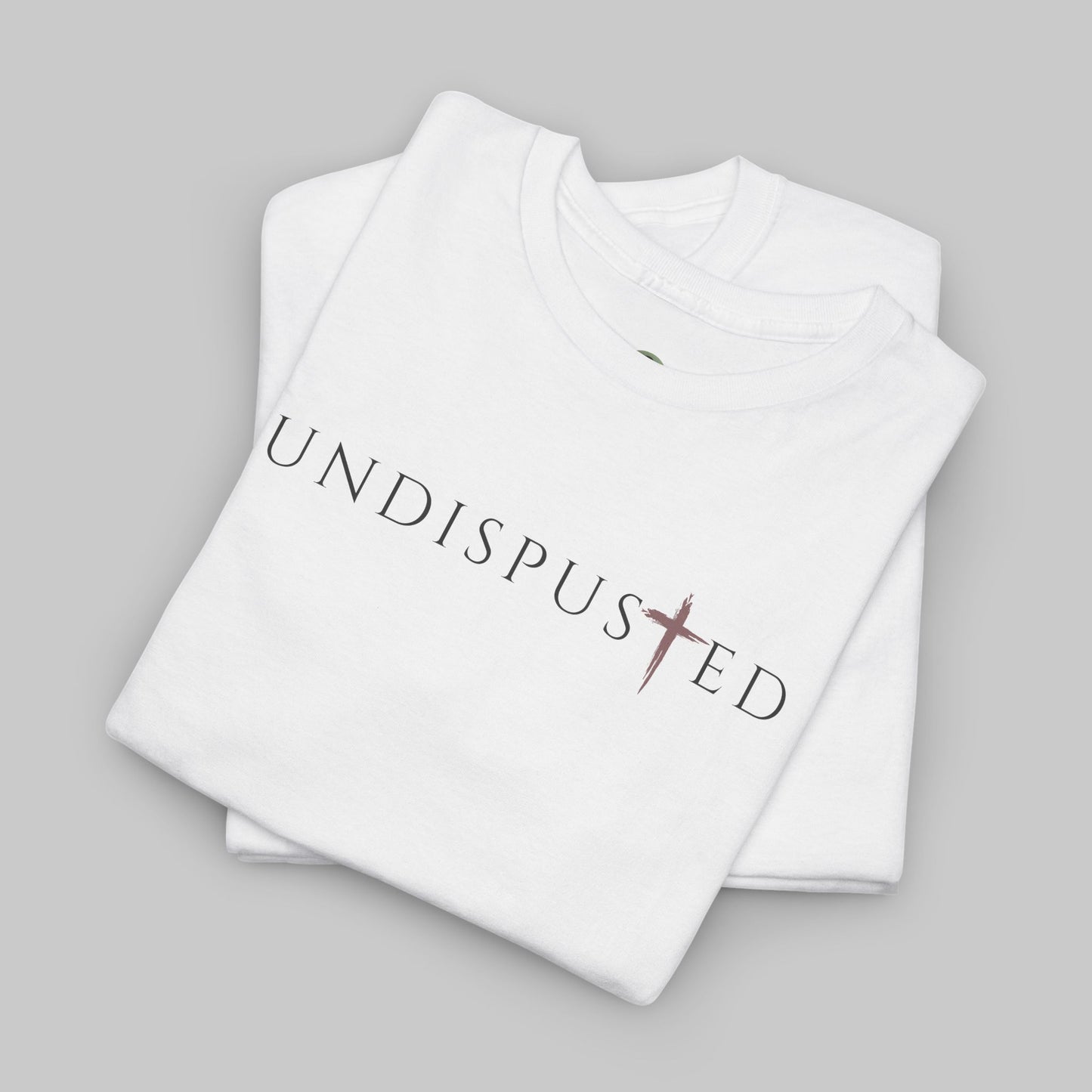 ✝️ Undisputed Minimalist Tee — Clean Faith-Inspired Graphic T-Shirt