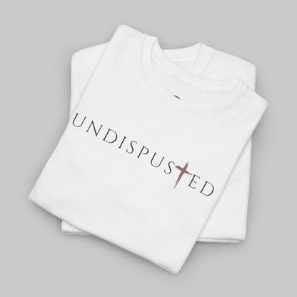 ✝️ Undisputed Minimalist Tee — Clean Faith-Inspired Graphic T-Shirt