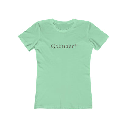 ✝️ Godfident Tee — Women’s Relaxed Christian Graphic Shirt