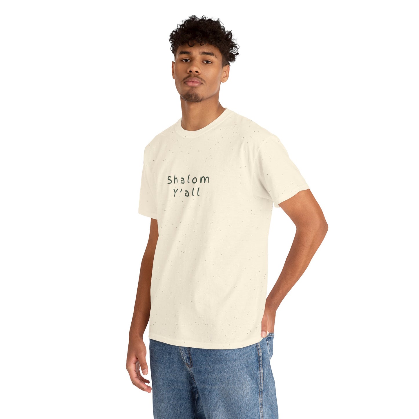 ✝️ Shalom Y’all T-Shirt – Vintage Script Faith Tee