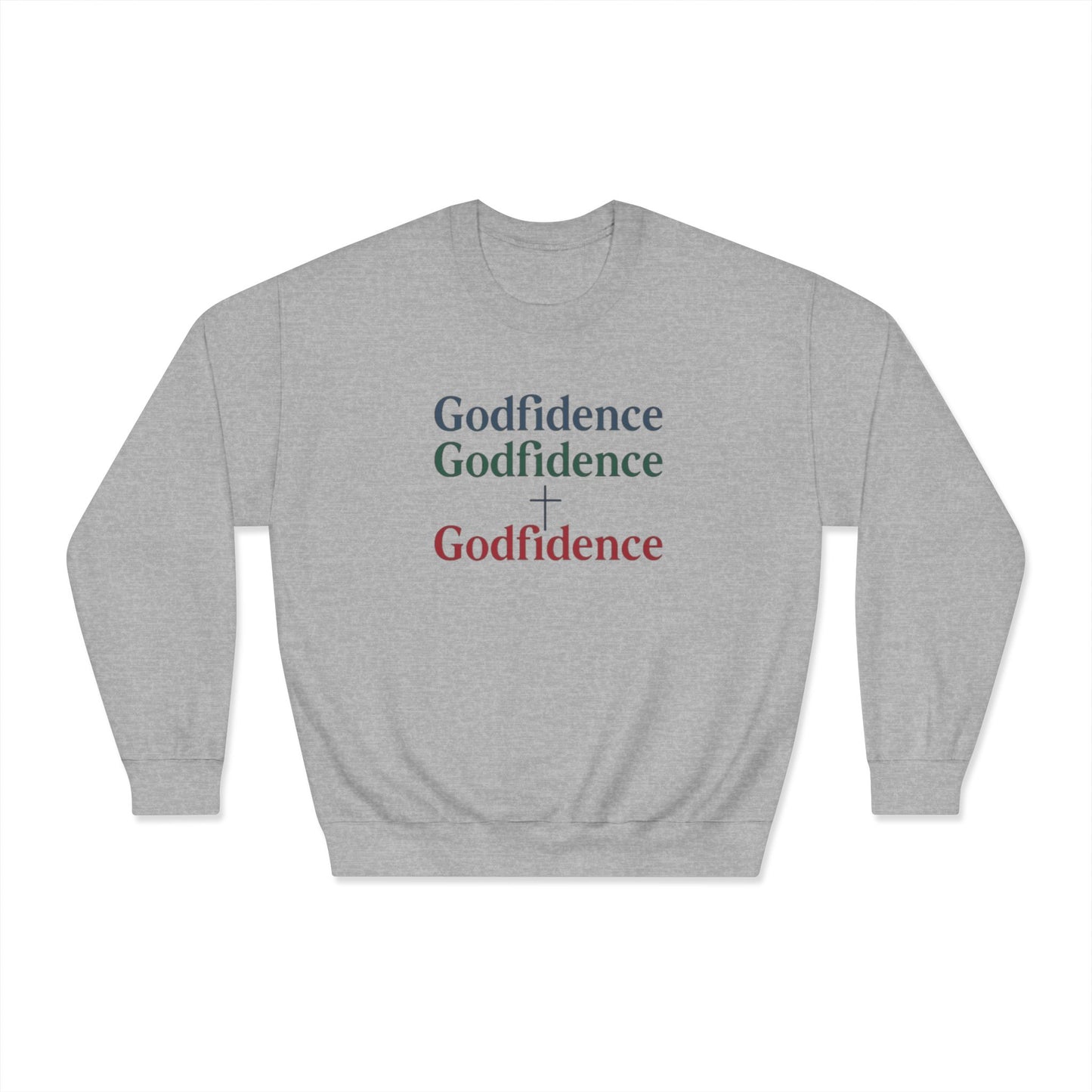 Sudadera unisex de cuello redondo Godfidence