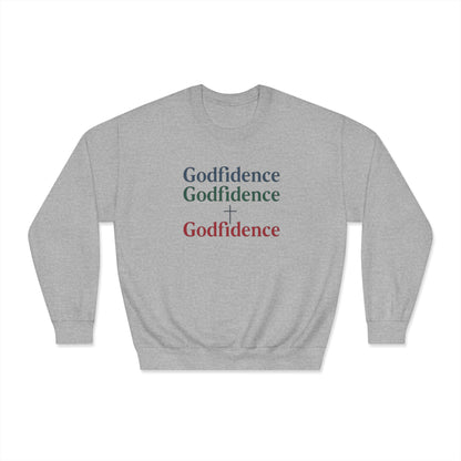 Sudadera unisex de cuello redondo Godfidence