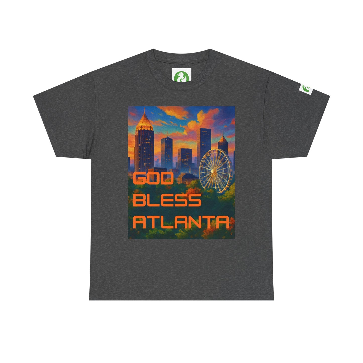 City Skyline Tee Shirt - God Bless Atlanta Design