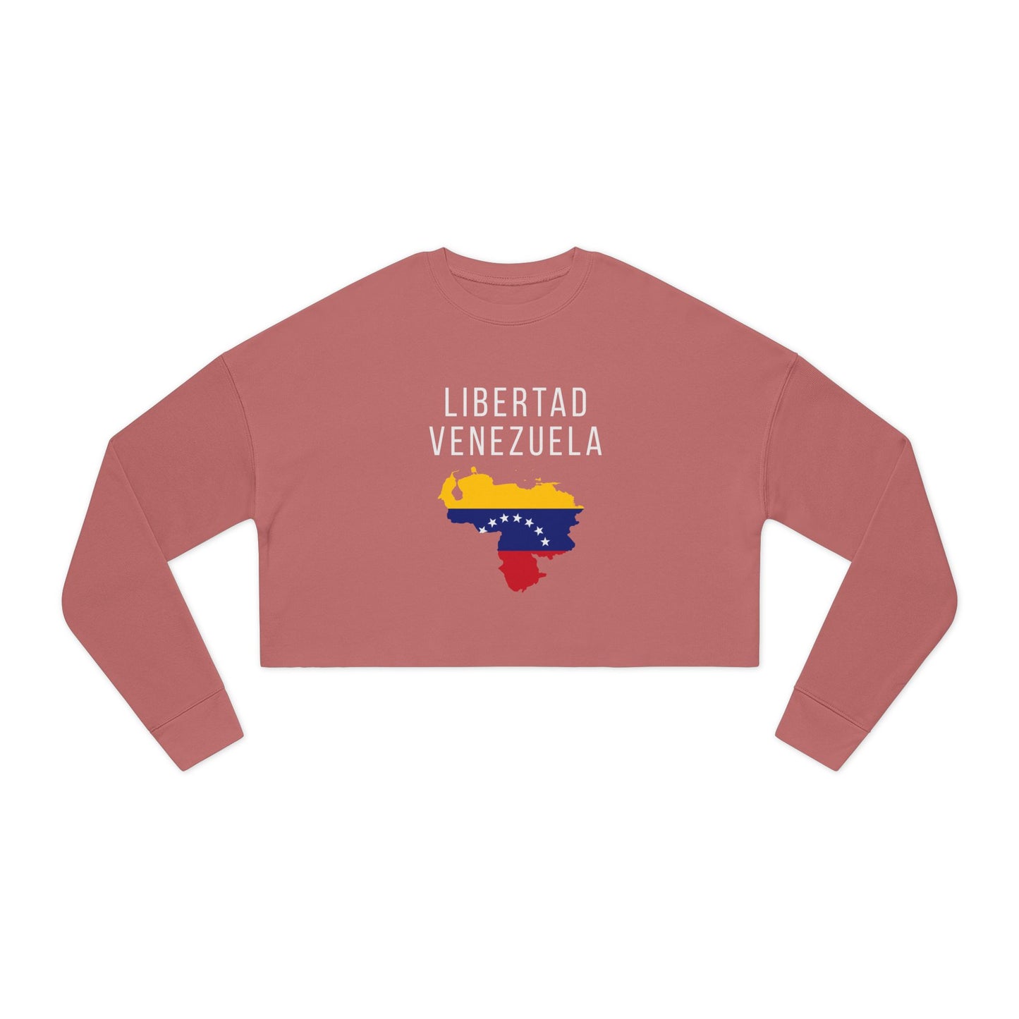 Libertad Venezuela Cropped Sweatshirt | Women’s Patriotic Long Sleeve