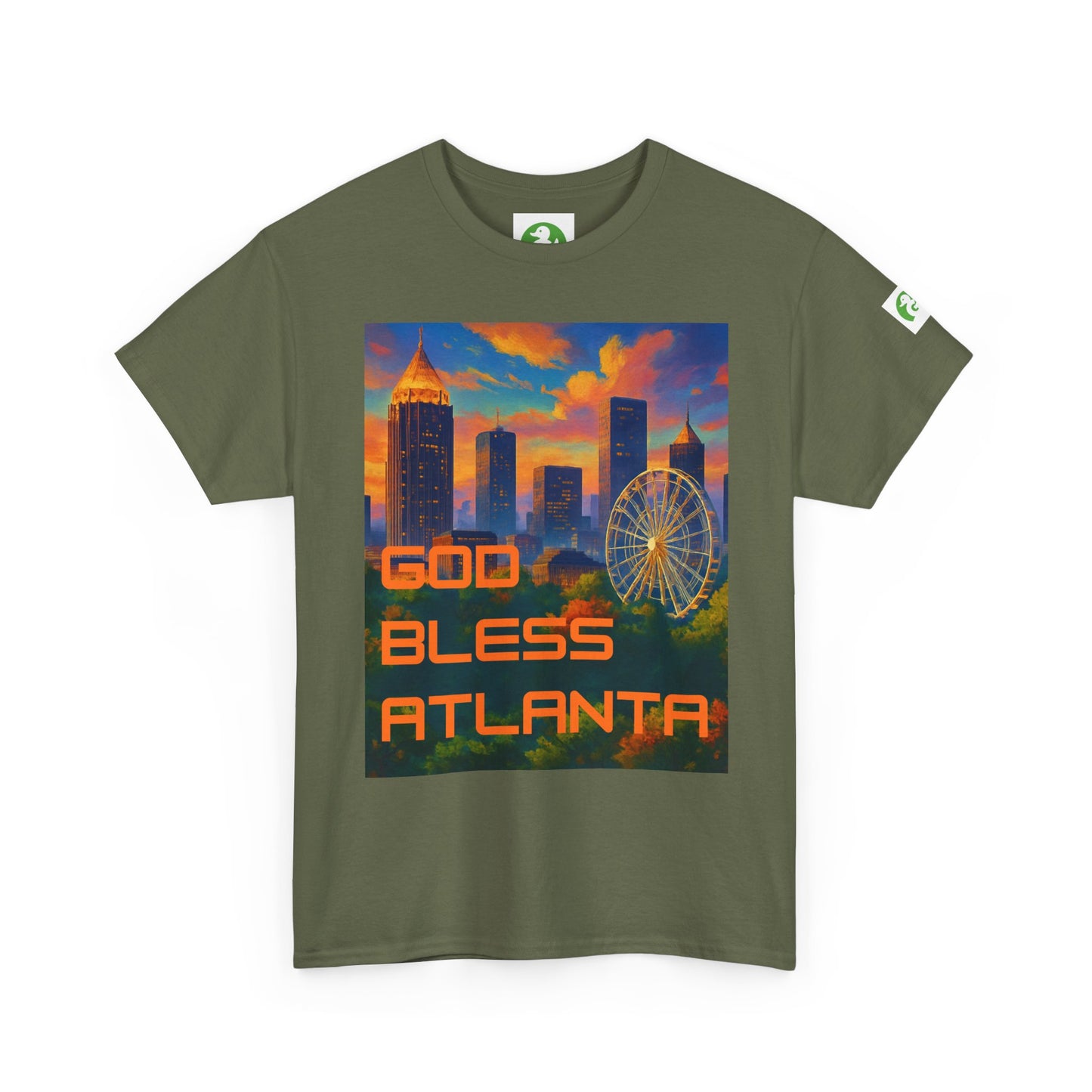 City Skyline Tee Shirt - God Bless Atlanta Design